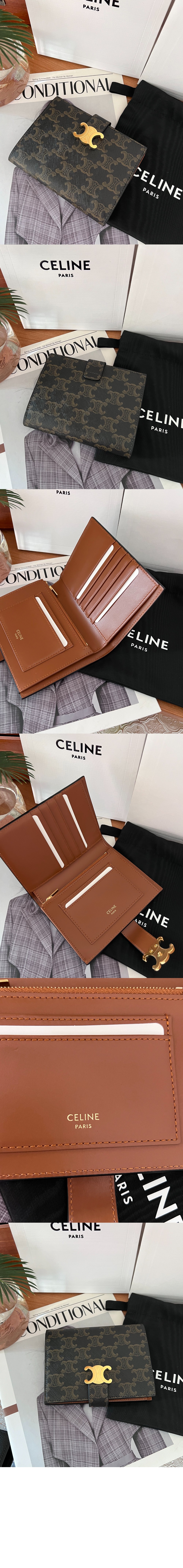 셀린느 미디엄 니노 스트랩 지갑 10M913