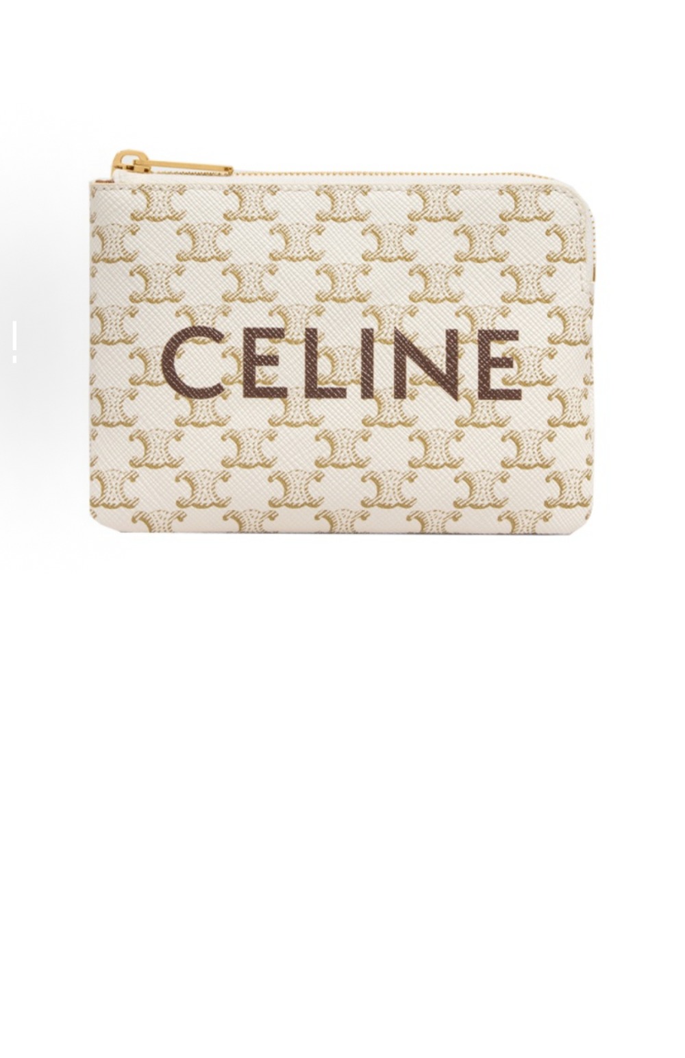 셀린느 동전 지갑 프린트 트리옹프 캔버스 10C662