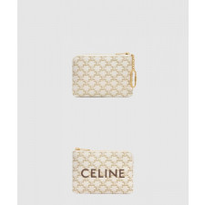 셀린느 동전 지갑 프린트 트리옹프 캔버스 10C662