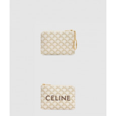 셀린느 동전 지갑 프린트 트리옹프 캔버스 10C662