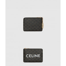 셀린느 동전 지갑 프린트 트리옹프 캔버스 10C662