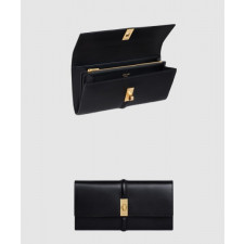 셀린느 라지 월릿 16 새틴 송아지 가죽 10M033