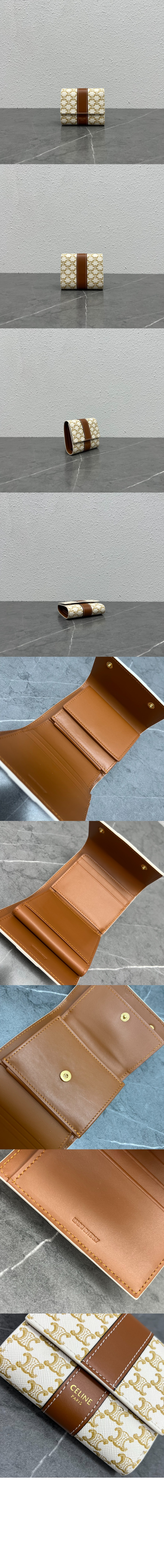 셀린느 스몰 3단 지갑 10D572