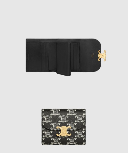 셀린느 트리오페 반지갑 10D782