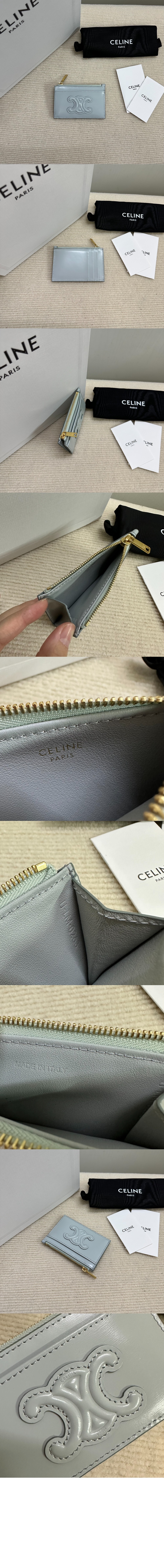 셀린느 퀴르 트리오페 지퍼 카드 지갑 10K583