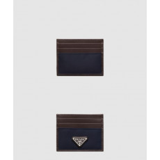프라다 리나일론 및 가죽 카드 지갑 2MC025